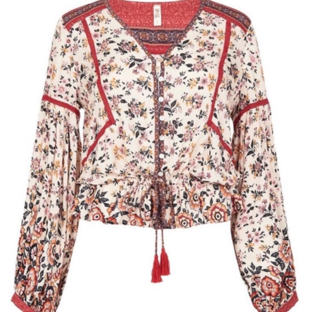 RARE Spell & Gypsy Collective Elle rosewood top